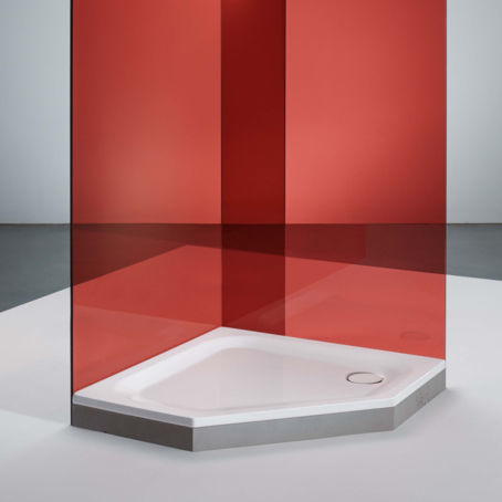 Piatto doccia d'angolo - BetteCaro 35 - Bette GmbH & Co. KG - da appoggio / in ceramica / antiscivolo