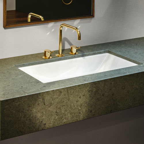 Lavabo sottopiano - BetteLoft - Bette GmbH & Co. KG - in vetro / in metallo smaltato / rettangolare