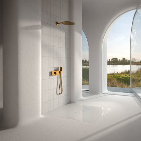 Piatto doccia rettangolare - BetteAir - Bette GmbH & Co. KG - quadrato / da appoggio / in ceramica