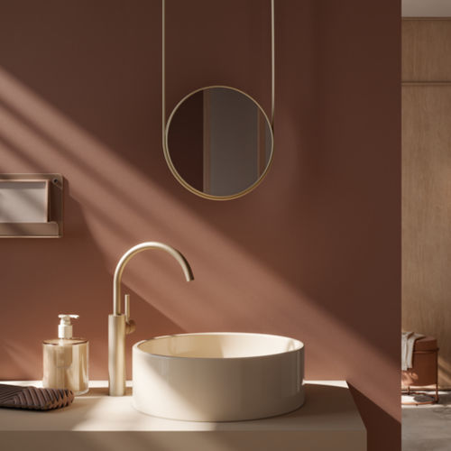 Lavabo da appoggio - BETTEBALANCE - Bette GmbH & Co. KG - in metallo smaltato / lucido / finitura opaca