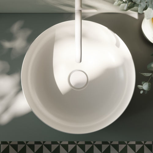 Lavabo da appoggio - BETTEBALANCE SHELL - Bette GmbH & Co. KG - in metallo smaltato / lucido / finitura opaca