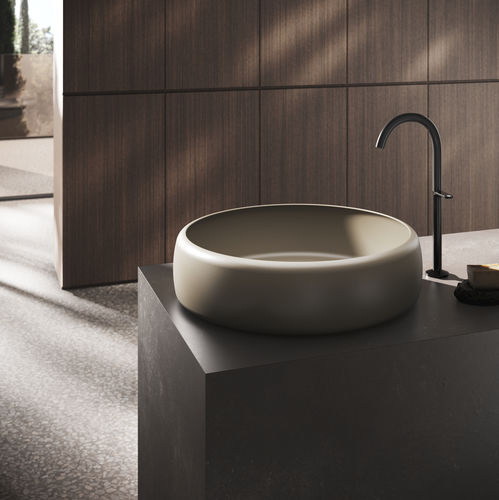 Lavabo da appoggio - BetteCurve - Bette GmbH & Co. KG - in metallo smaltato / lucido / finitura opaca