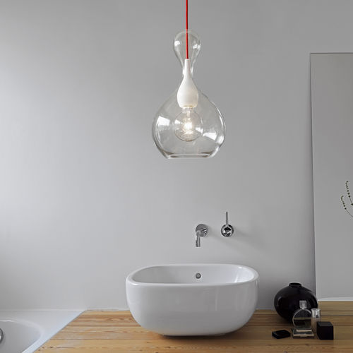 Lampada a sospensione - BLUBB 1 - next - in vetro / contemporanea / con cavo