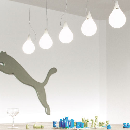 Lampada a sospensione - LIQUID LIGHT: DROP_2 XS 5 LONG - next - in polietilene / design originale / con cavo