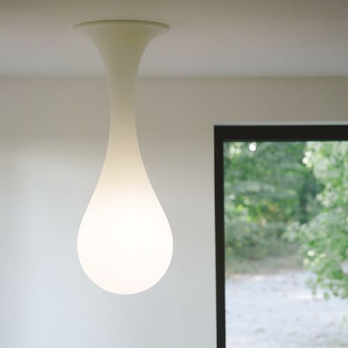 Plafoniera design originale - LIQUID LIGHT: DROP_1 - next - in polietilene / LED / da interno
