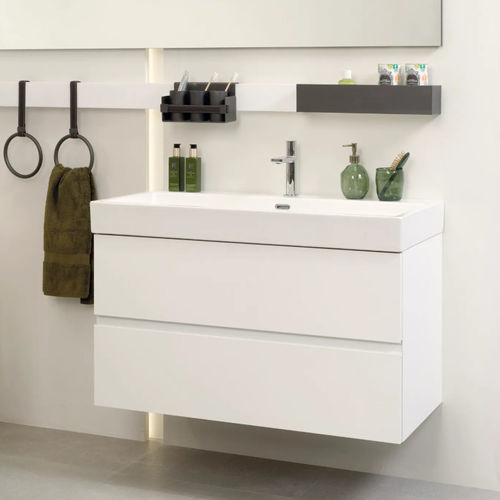 Mobile lavabo sospeso - MERIDIAN - GAMADECOR – PORCELANOSA Grupo - in alluminio / in melaminico / contemporaneo