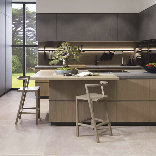 Cucina contemporanea - E9.30 - GAMADECOR – PORCELANOSA Grupo - impiallacciata in legno / in agglomerato / in alluminio estruso