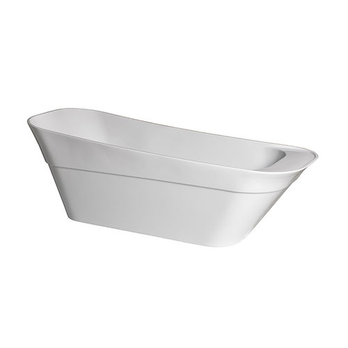 Vasca da bagno asimmetrica - OXO - NOKEN – PORCELANOSA BATHROOMS - ad isola / per ambiente abitativo / in acrilico
