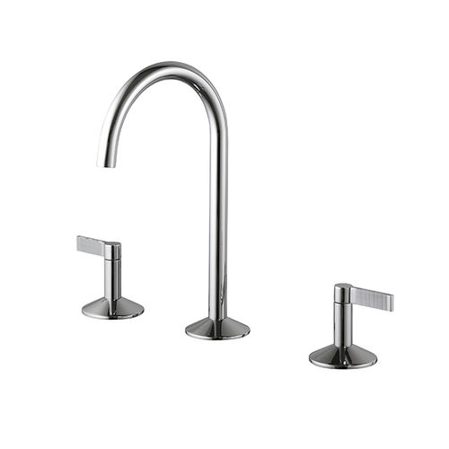 Miscelatore doppio comando per lavandino - LIGNAGE - NOKEN – PORCELANOSA BATHROOMS - da appoggio / in metallo / da interno