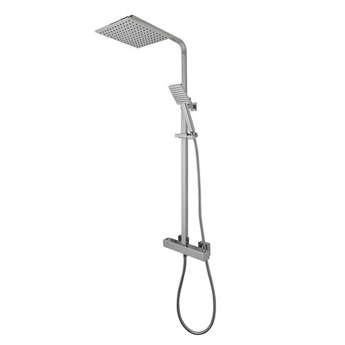 Colonna doccia termostatica - SQUARE - NOKEN – PORCELANOSA BATHROOMS - in metallo cromato / finitura cromata / da parete