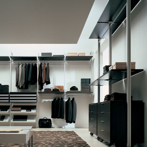 Cabina armadio con fissaggio a muro - FREE - Movi - modulare / contemporanea / in rovere