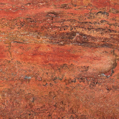 Lastra in pietra in travertino - RED TRAVERTINE - FURRER - per interni / per cucina / per solaio