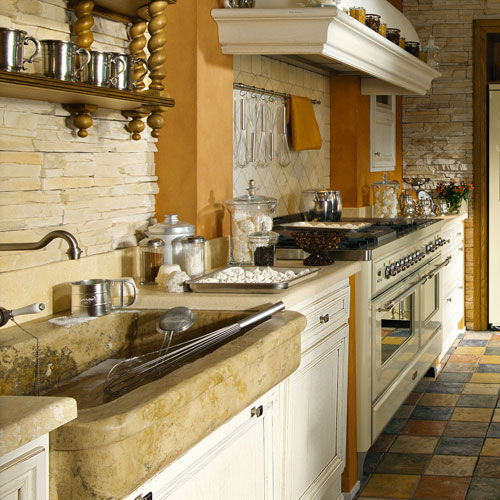 Cucina classica - MONTEREY - L'OTTOCENTO - in legno laccato / con impugnature