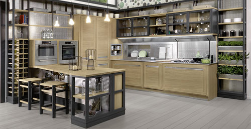 Cucina contemporanea - ROVERETTO - L'OTTOCENTO - in rovere / a U / senza maniglie