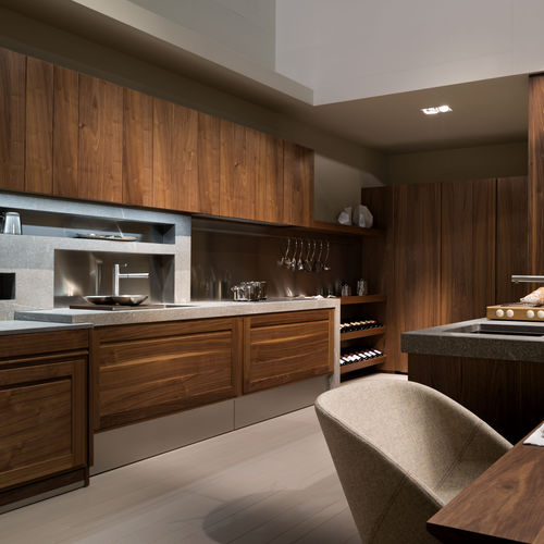 Cucina contemporanea - CANALETTO - L'OTTOCENTO - in legno massiccio / in noce / senza maniglie