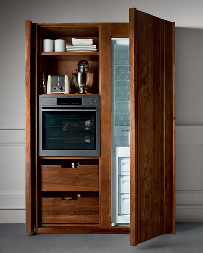 Mobile alto per cucina contemporaneo - CANALETTO - L'OTTOCENTO - in noce