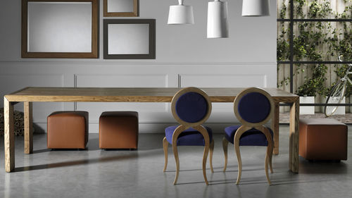 Tavolo contemporaneo - ONE - L'OTTOCENTO - in legno / rettangolare