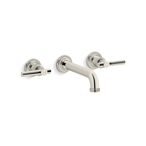 Miscelatore da parete - P21223-LV-SN - KALLISTA - in acciaio inossidabile / da bagno / 1 foro