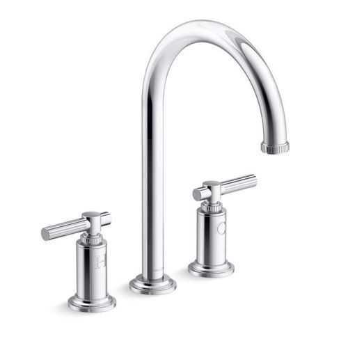 Miscelatore doppio comando da appoggio - CENTRAL PARK WEST&reg; - KALLISTA - in ottone / in ottone cromato / da cucina