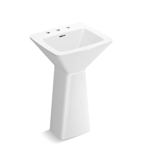 Lavabo a pavimento - PAPION&reg; - KALLISTA - in pietra / con piano integrato / rettangolare