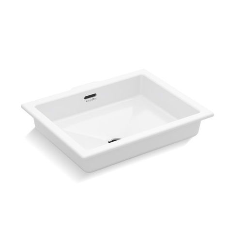 Lavabo sottopiano - PERFECT - KALLISTA - in porcellana / rettangolare / senza foro