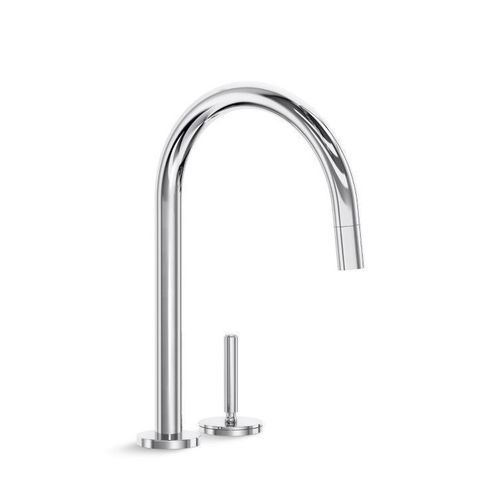 Miscelatore da appoggio - ONE&trade; - KALLISTA - in ottone / da cucina / 2 fori