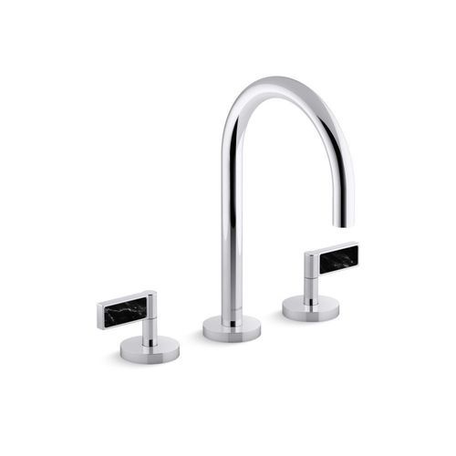 Miscelatore da appoggio - ONE&trade; - KALLISTA - in ottone cromato / in pietra / da bagno