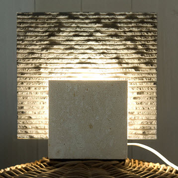 Lampada da tavolo - Reflex Stone - stonebreakers - in pietra / contemporanea / con cavo