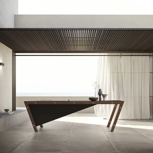 Cucina da esterno - PROJECT 07 - MODULNOVA - contemporanea / in legno / in acciaio inossidabile