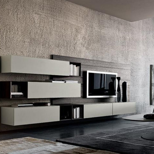 Parete attrezzata TV contemporaneo - MORE - MODULNOVA - in legno / modulare / con vano contenitore