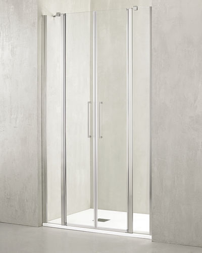 Parete doccia battente - MO-PSA2 - TDA - rettangolare / in vetro temprato