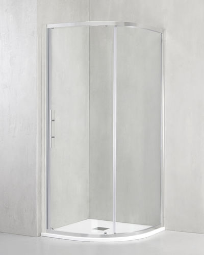 Box doccia in vetro temprato - DM-AR - TDA - con porta scorrevole / d'angolo