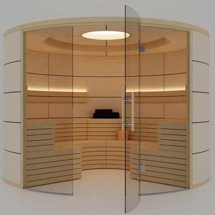 Sauna finlandese - ROUND LINE - Inbeca Wellness Equipment S.L - bio / contract / in legno