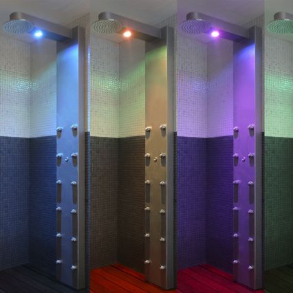 Colonna doccia da parete - THREE SEASONS - Inbeca Wellness Equipment S.L - contemporanea / con luce integrata