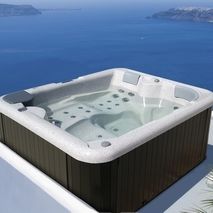 Spa fuoriterra - ACRYLIC - Inbeca Wellness Equipment S.L - quadrata / 4 posti / in legno