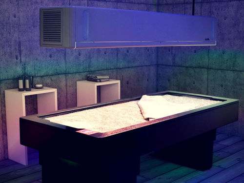Lettino per massaggi fisso - SABBIA - Inbeca Wellness Equipment S.L - in legno / al quarzo / contract