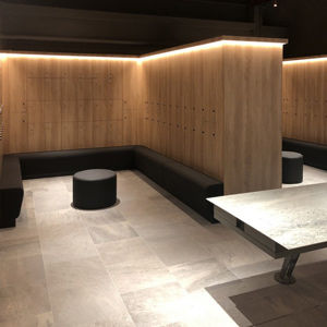 Armadietto spogliatoio in melaminico - Inbeca Wellness Equipment S.L - per centro benessere / con sistema di sicurezza