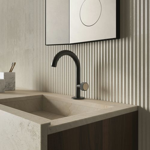 Miscelatore per lavabo - 52206 - Salvatori - da appoggio / in acciaio inossidabile / da bagno