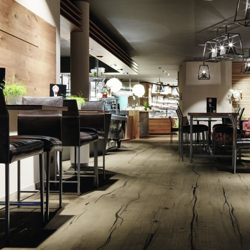 Parquet multistrato - CORAL BLACK BRUSHED / GREY OIL - mafi Naturholzboden GmbH - in rovere / oliato / spazzolato