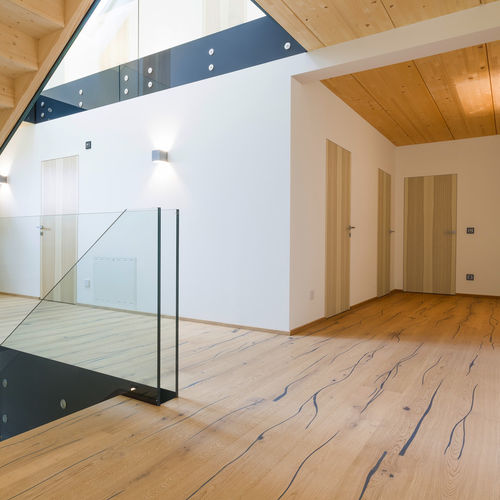 Parquet multistrato - CORAL BLACK BRUSHED / WHITE OIL - mafi Naturholzboden GmbH - in rovere / oliato / spazzolato