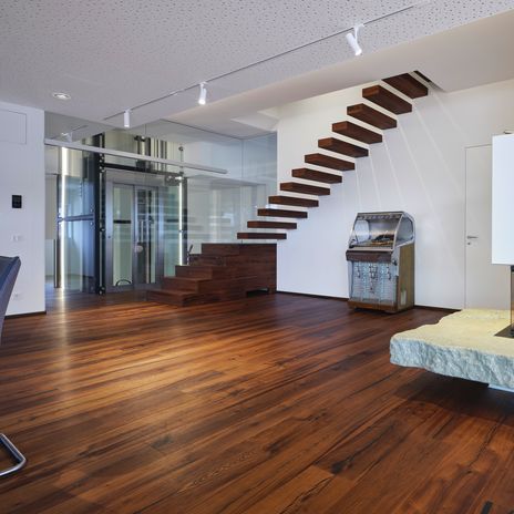 Parquet multistrato - TIGER BLACK BRUSHED / NATURAL OIL - mafi Naturholzboden GmbH - in rovere / finitura con olio naturale / spazzolato
