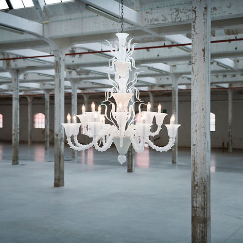 Lampadario in stile - FLUAGE - MULTIFORME - in vetro soffiato / in vetro di Murano / a candelabro