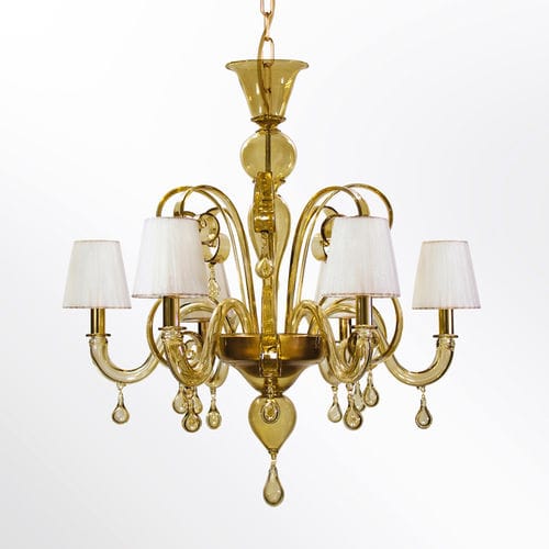Lampadario in stile - PARISIENNE - MULTIFORME - in vetro di Murano / in vetro soffiato / in seta