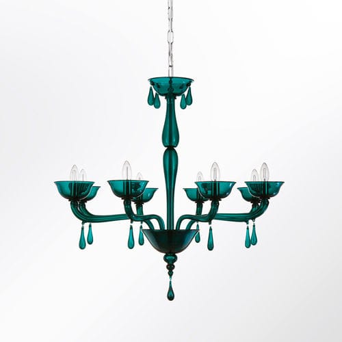 Lampadario contemporaneo - PORTOFINO - MULTIFORME - in vetro soffiato / in vetro di Murano / LED