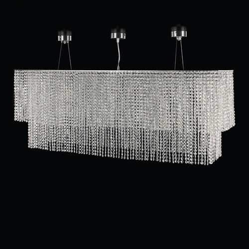 Lampadario contemporaneo - STRATUS R - MULTIFORME - in cristallo / LED / fatto a mano
