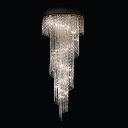 Plafoniera contemporanea - SPYRAL - MULTIFORME - rotonda / in cristallo / LED