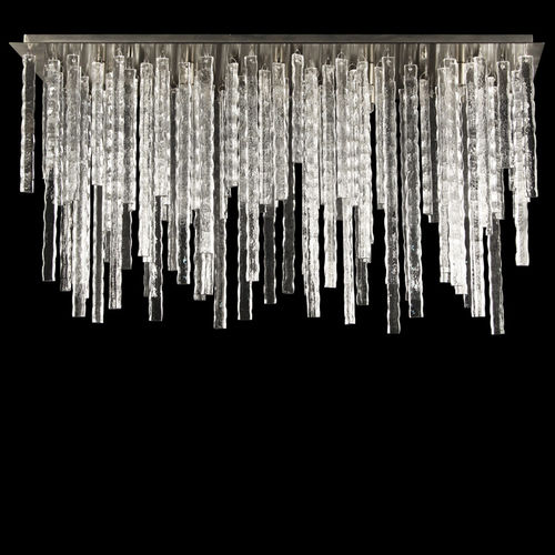 Plafoniera contemporanea - POLARIS - MULTIFORME - rettangolare / in vetro di Murano / LED