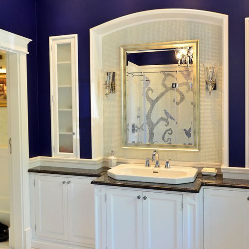 Specchio da bagno a muro - AKAN-handmade furniture - classico / rettangolare