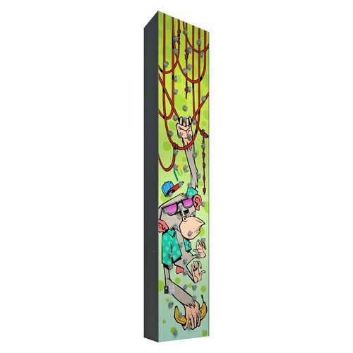 Parete d'arrampicata fissa - GRAFFITI MONKEY  - Walltopia - per parco giochi / da esterno