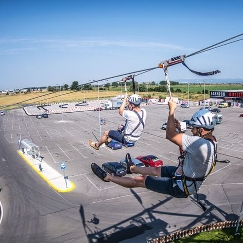 Teleferica per parco giochi zipline - Walltopia